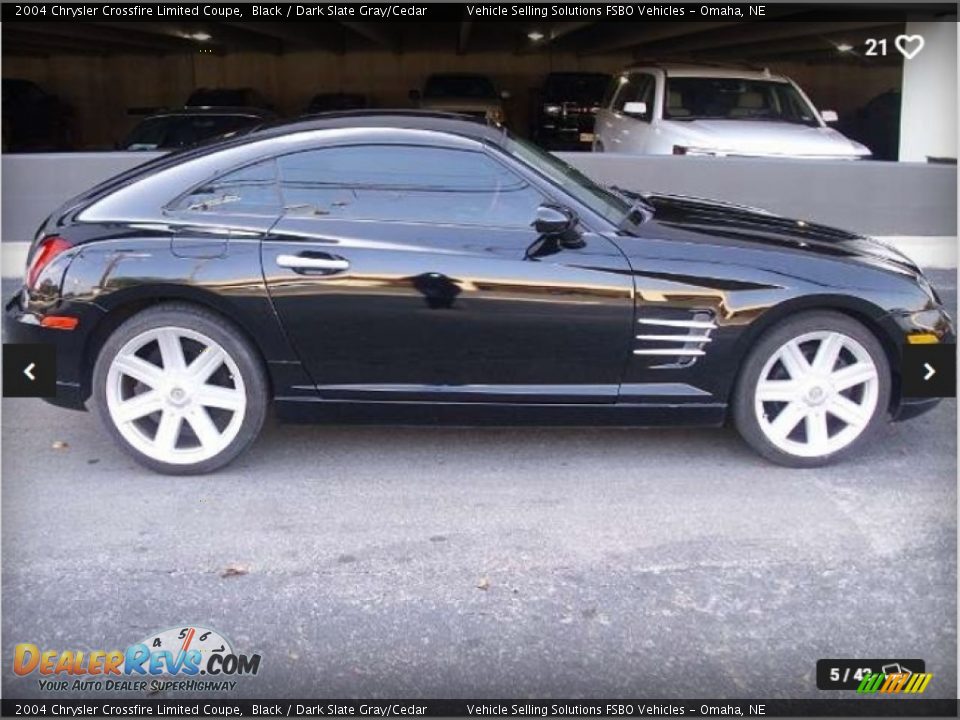 2004 Chrysler Crossfire Limited Coupe Black / Dark Slate Gray/Cedar Photo #4