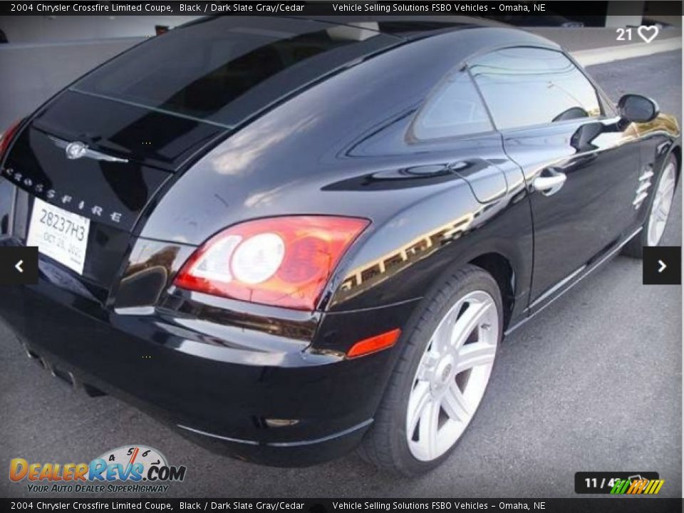 2004 Chrysler Crossfire Limited Coupe Black / Dark Slate Gray/Cedar Photo #5
