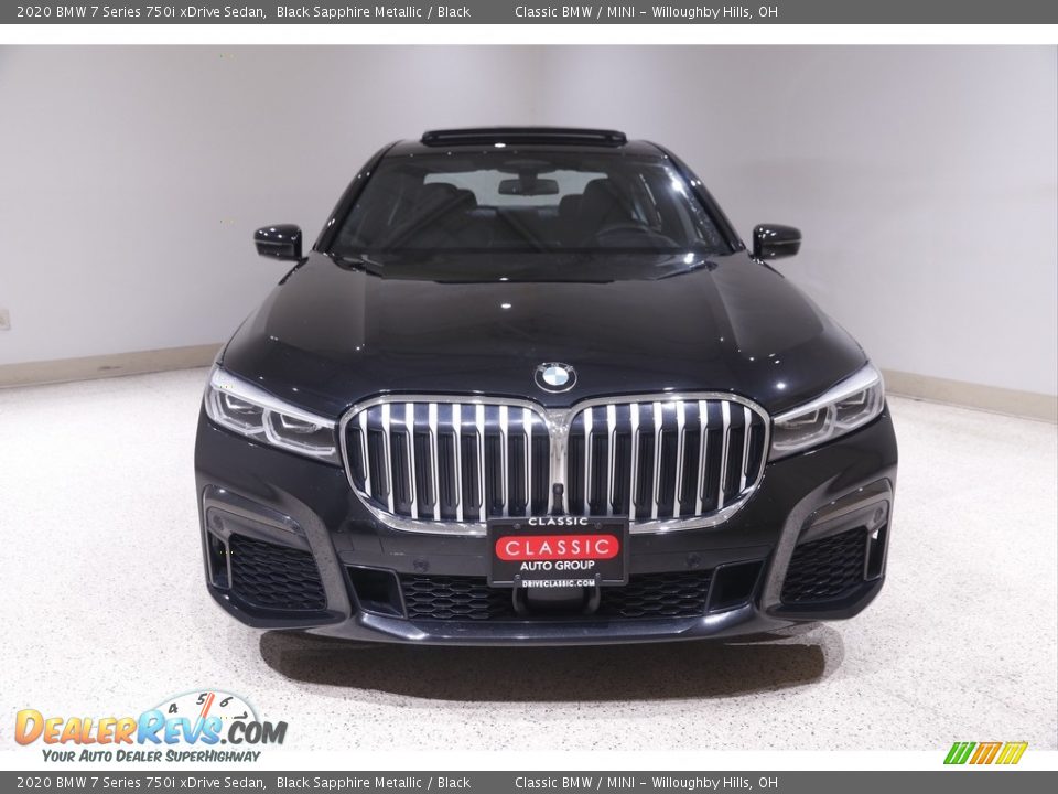 2020 BMW 7 Series 750i xDrive Sedan Black Sapphire Metallic / Black Photo #2