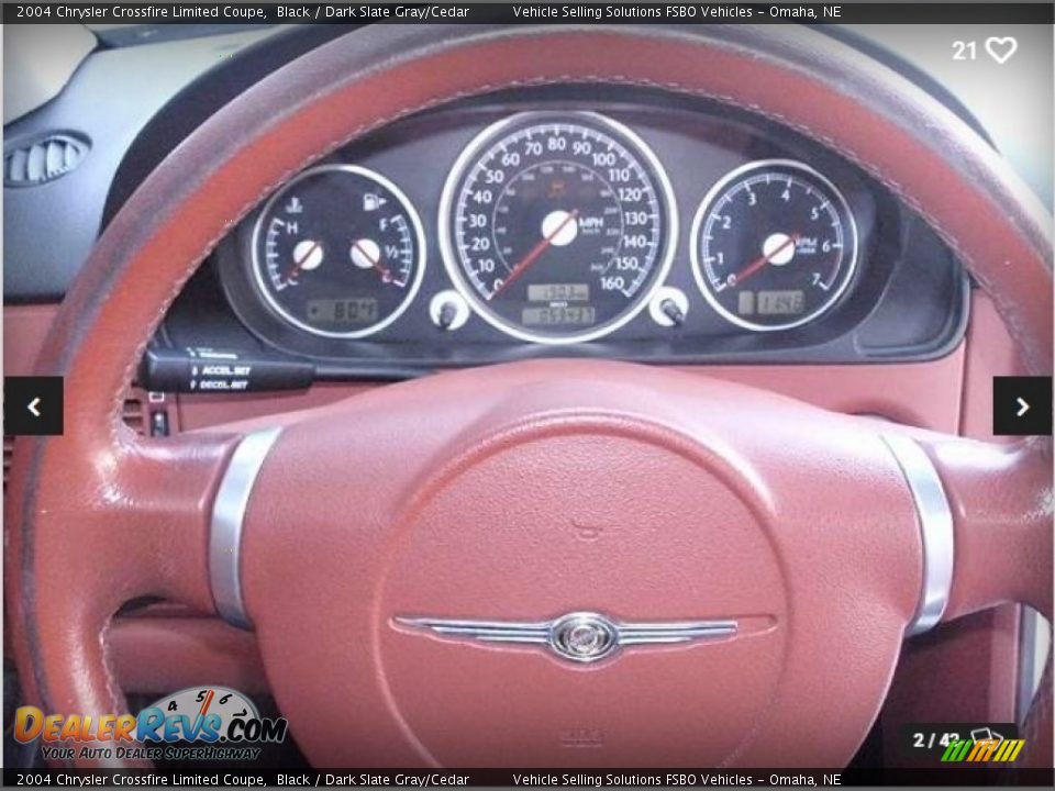 2004 Chrysler Crossfire Limited Coupe Black / Dark Slate Gray/Cedar Photo #10