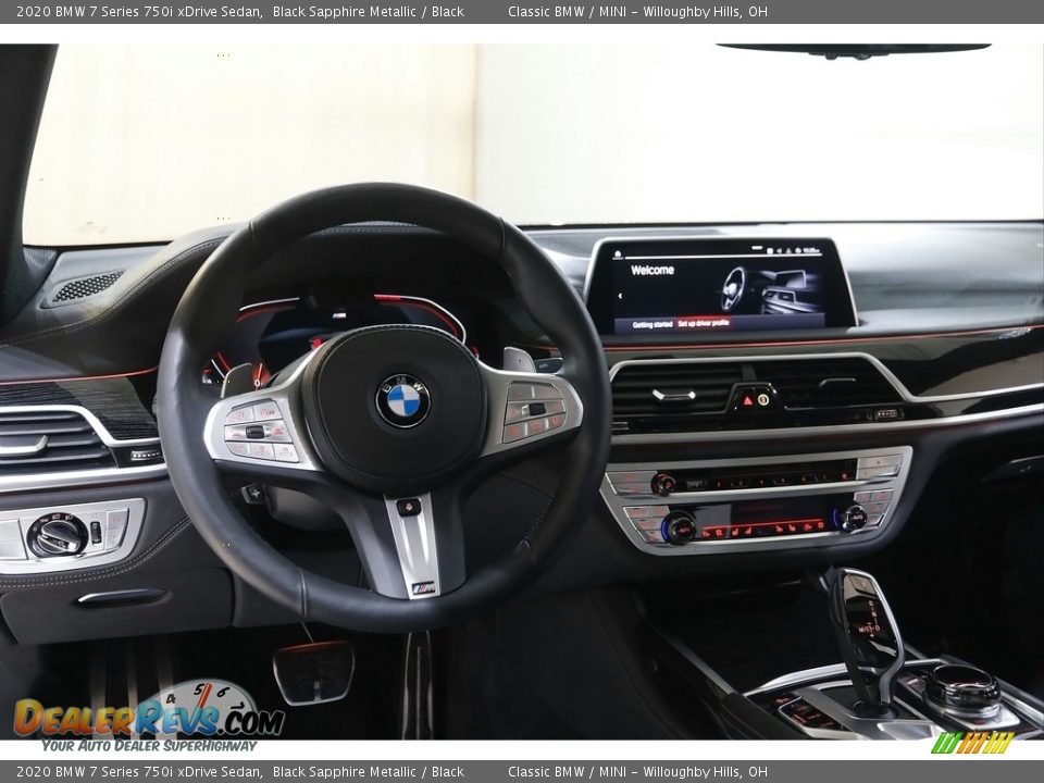 2020 BMW 7 Series 750i xDrive Sedan Black Sapphire Metallic / Black Photo #7