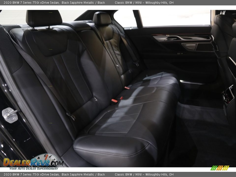 2020 BMW 7 Series 750i xDrive Sedan Black Sapphire Metallic / Black Photo #19