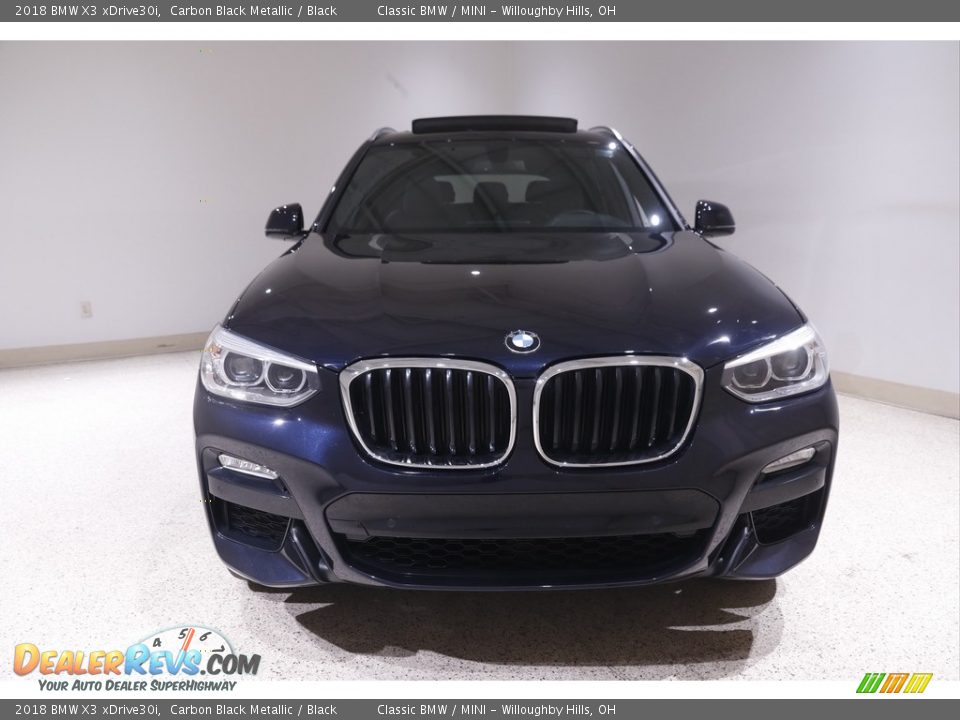 2018 BMW X3 xDrive30i Carbon Black Metallic / Black Photo #2