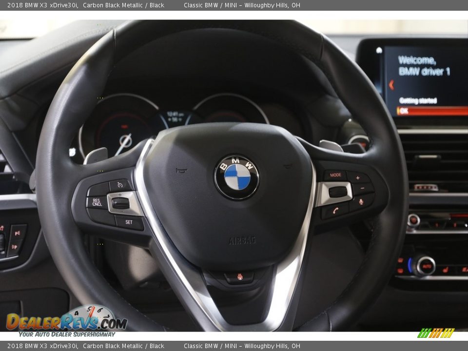 2018 BMW X3 xDrive30i Steering Wheel Photo #7
