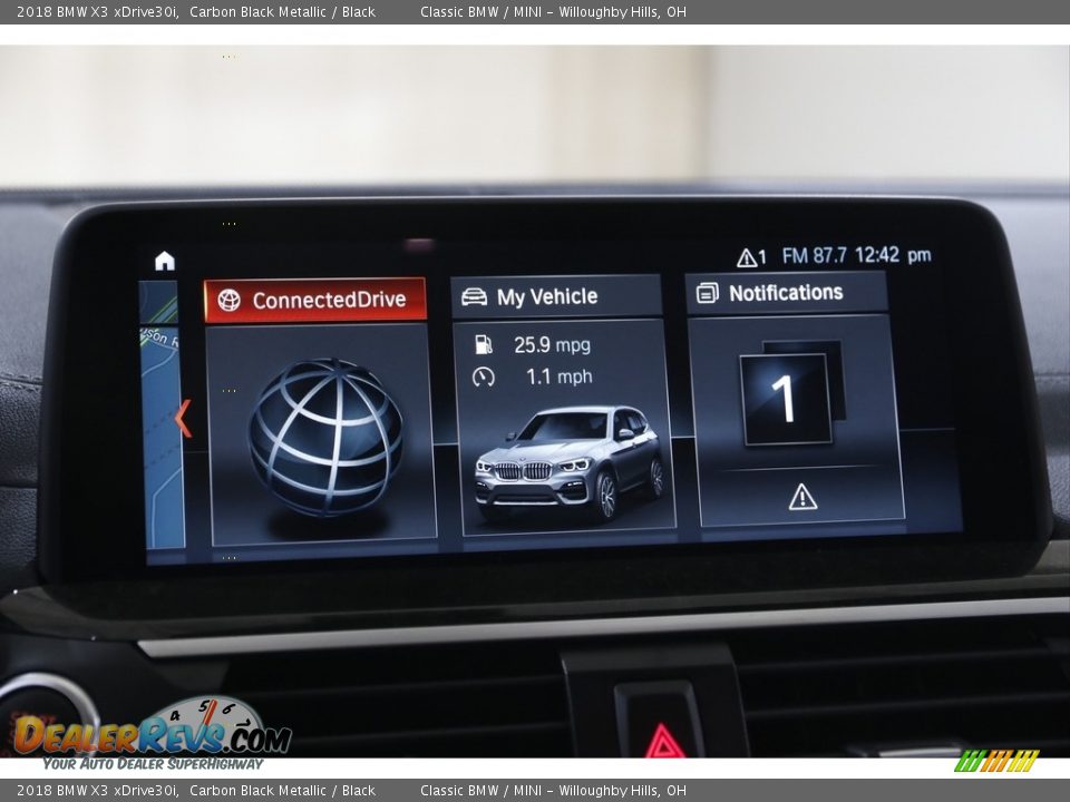 Controls of 2018 BMW X3 xDrive30i Photo #11