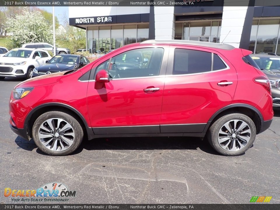 2017 Buick Encore Essence AWD Winterberry Red Metallic / Ebony Photo #2