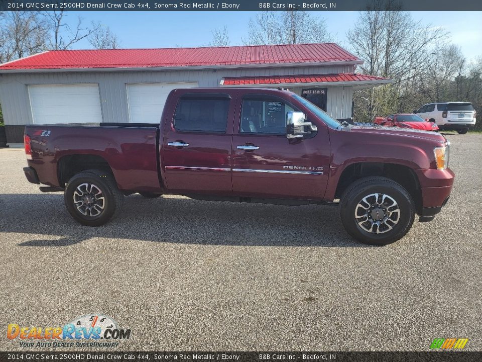 2014 GMC Sierra 2500HD Denali Crew Cab 4x4 Sonoma Red Metallic / Ebony Photo #3