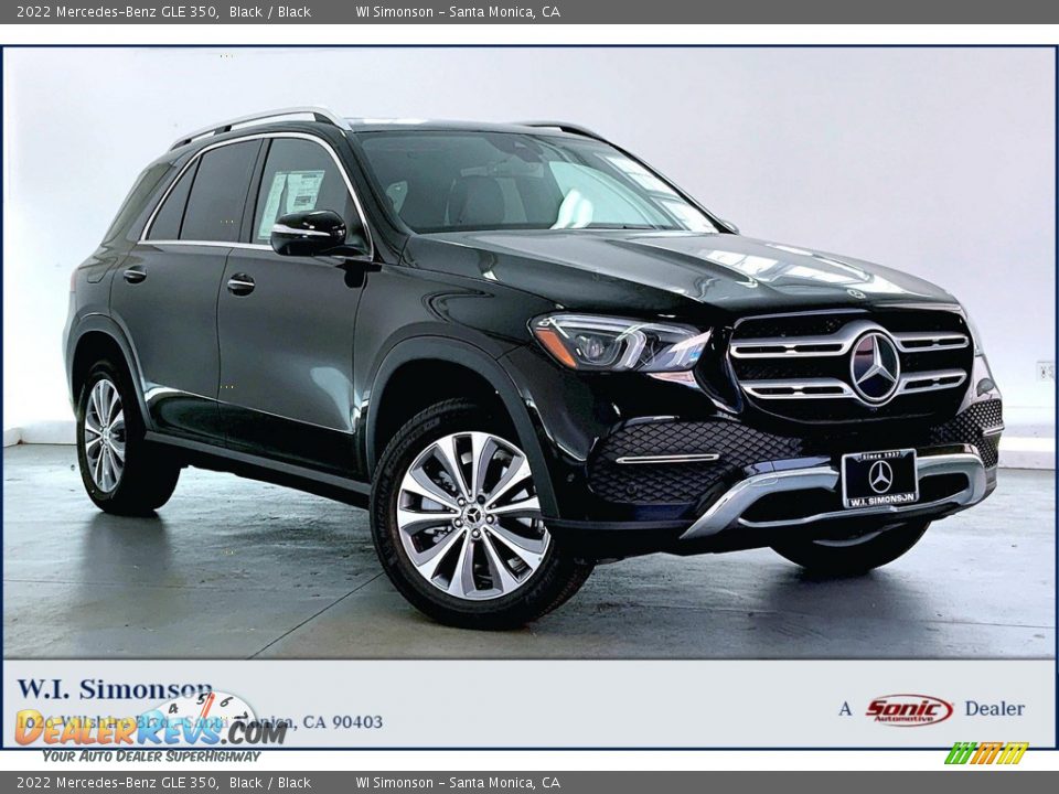 2022 Mercedes-Benz GLE 350 Black / Black Photo #1