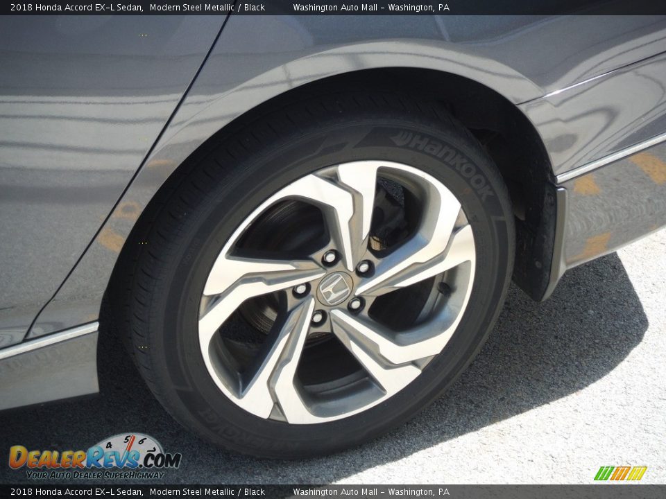 2018 Honda Accord EX-L Sedan Modern Steel Metallic / Black Photo #8