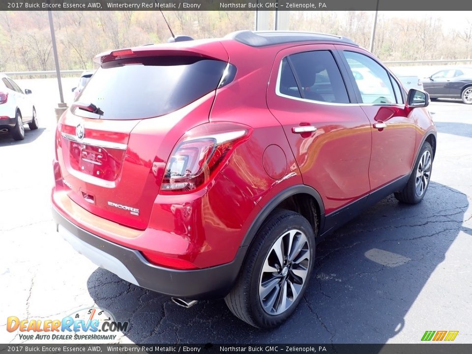 2017 Buick Encore Essence AWD Winterberry Red Metallic / Ebony Photo #7