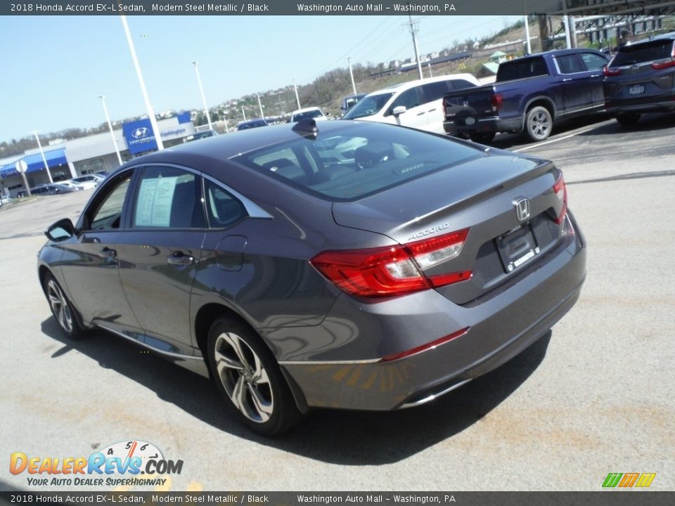 2018 Honda Accord EX-L Sedan Modern Steel Metallic / Black Photo #9