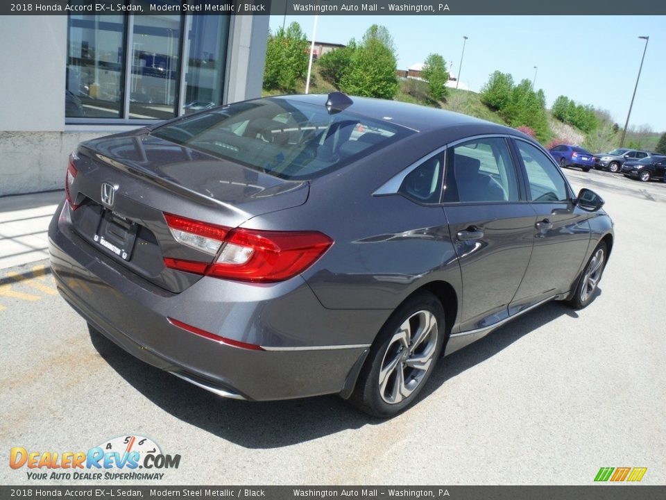 2018 Honda Accord EX-L Sedan Modern Steel Metallic / Black Photo #11