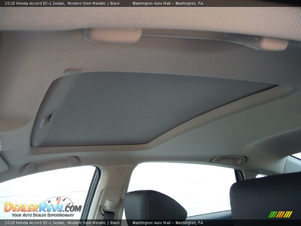 2018 Honda Accord EX-L Sedan Modern Steel Metallic / Black Photo #12