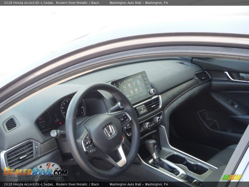 2018 Honda Accord EX-L Sedan Modern Steel Metallic / Black Photo #13