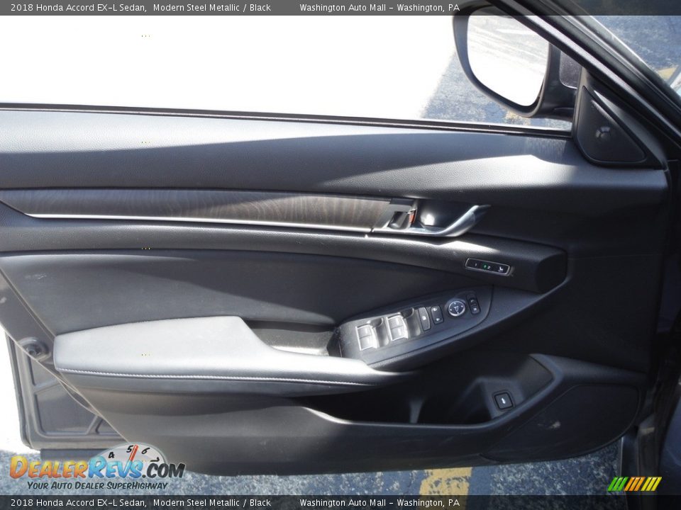 2018 Honda Accord EX-L Sedan Modern Steel Metallic / Black Photo #14