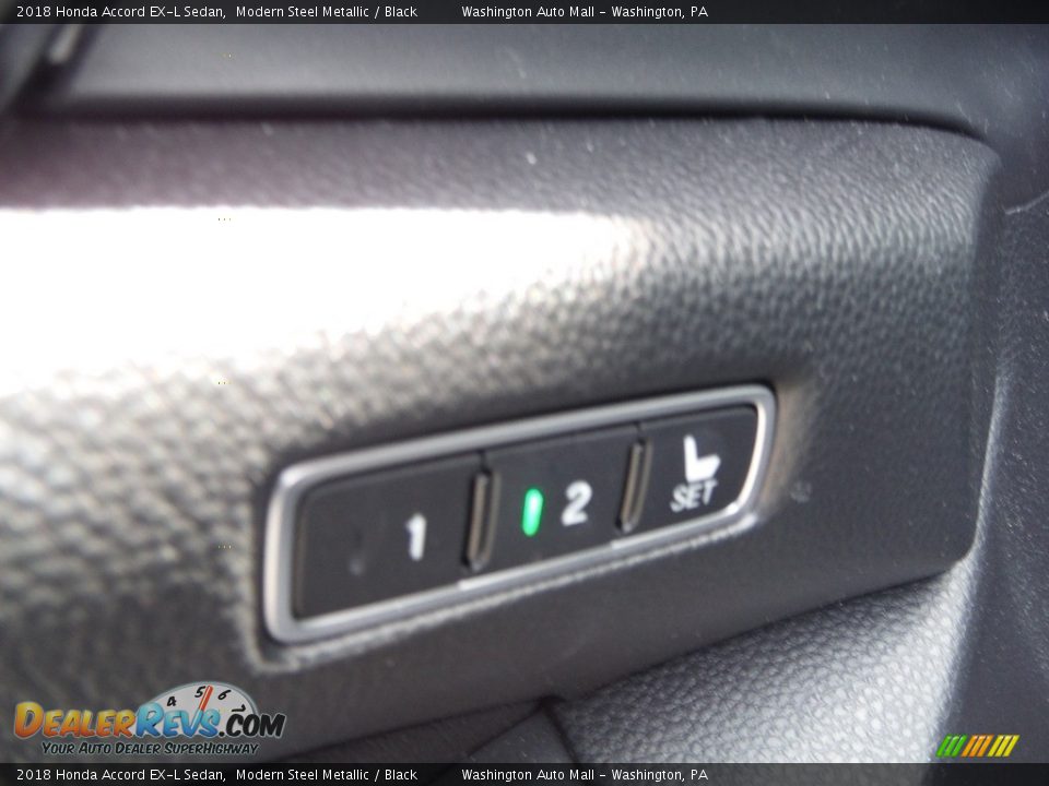 2018 Honda Accord EX-L Sedan Modern Steel Metallic / Black Photo #15