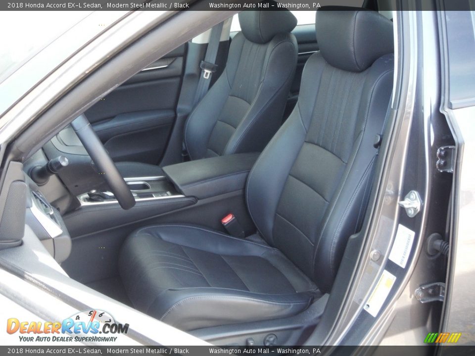 2018 Honda Accord EX-L Sedan Modern Steel Metallic / Black Photo #16