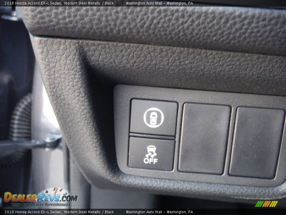 2018 Honda Accord EX-L Sedan Modern Steel Metallic / Black Photo #18