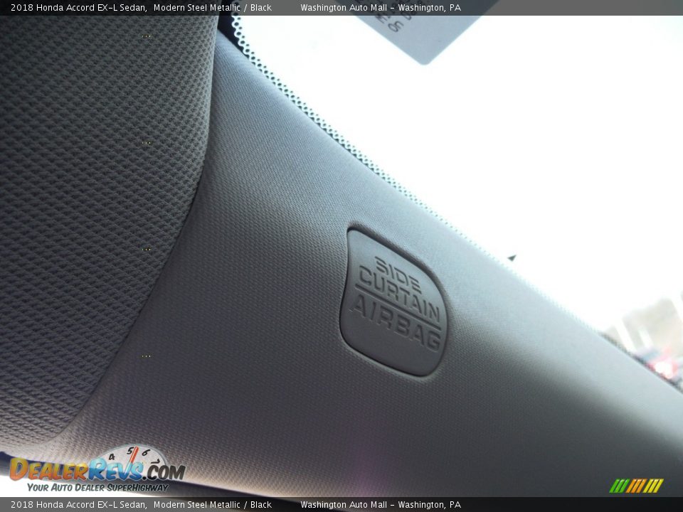 2018 Honda Accord EX-L Sedan Modern Steel Metallic / Black Photo #19