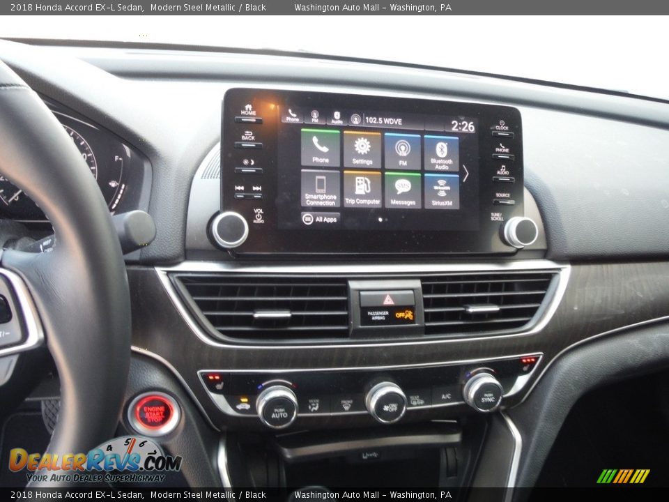 2018 Honda Accord EX-L Sedan Modern Steel Metallic / Black Photo #21
