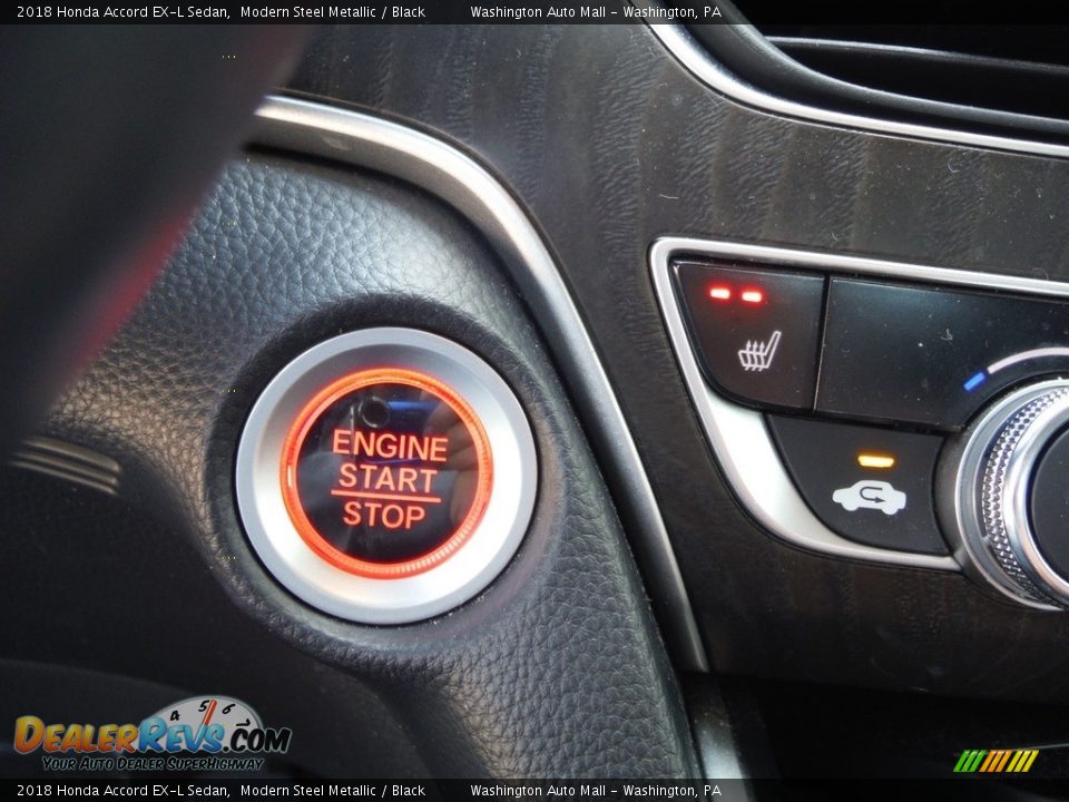 2018 Honda Accord EX-L Sedan Modern Steel Metallic / Black Photo #25