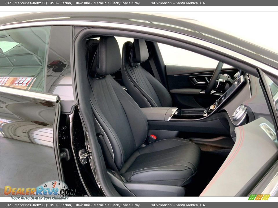 Black/Space Gray Interior - 2022 Mercedes-Benz EQS 450+ Sedan Photo #5