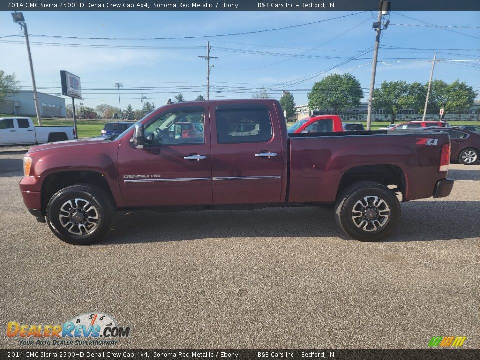 2014 GMC Sierra 2500HD Denali Crew Cab 4x4 Sonoma Red Metallic / Ebony Photo #22