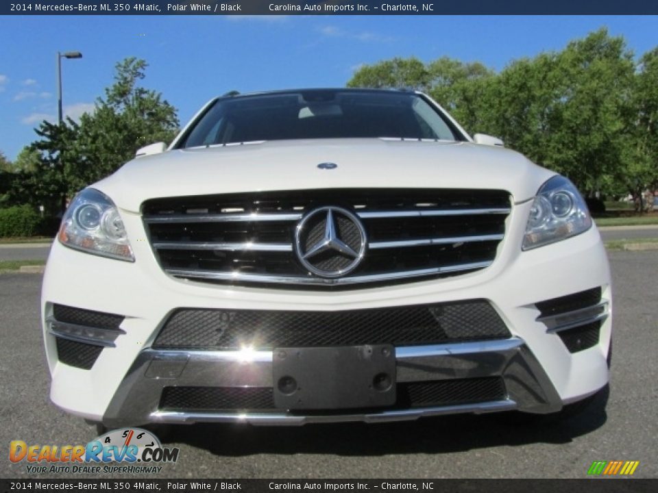 2014 Mercedes-Benz ML 350 4Matic Polar White / Black Photo #4