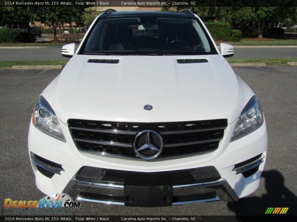 2014 Mercedes-Benz ML 350 4Matic Polar White / Black Photo #5