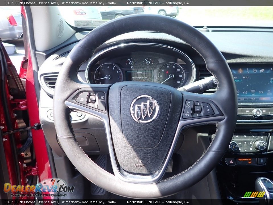 2017 Buick Encore Essence AWD Winterberry Red Metallic / Ebony Photo #26