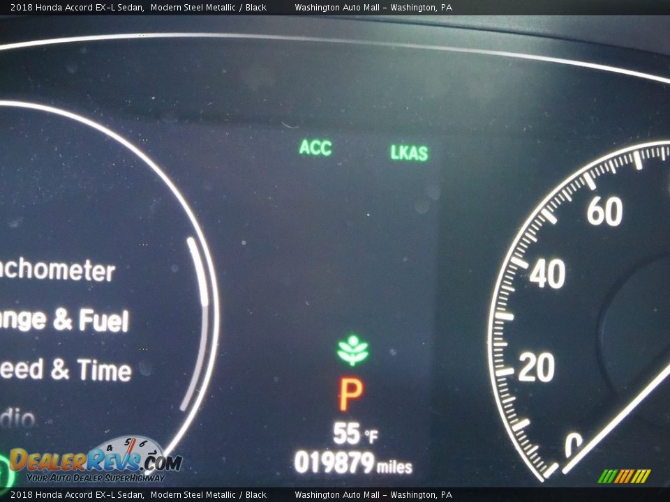 2018 Honda Accord EX-L Sedan Modern Steel Metallic / Black Photo #32