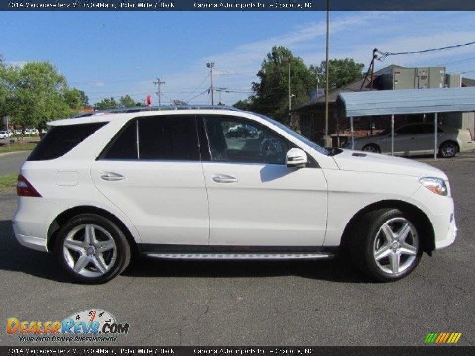 2014 Mercedes-Benz ML 350 4Matic Polar White / Black Photo #11