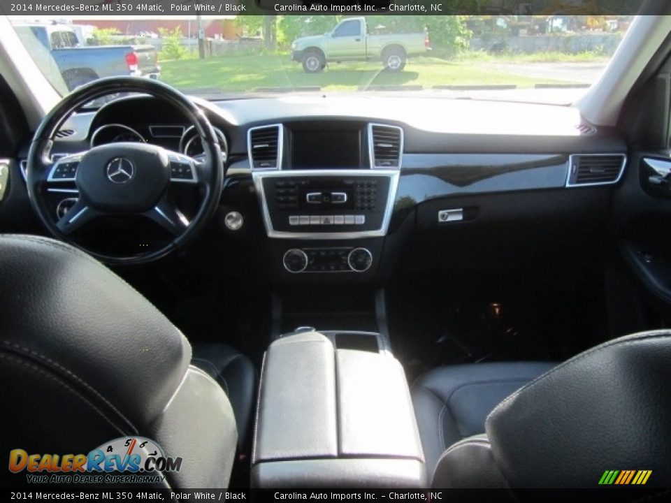 2014 Mercedes-Benz ML 350 4Matic Polar White / Black Photo #13