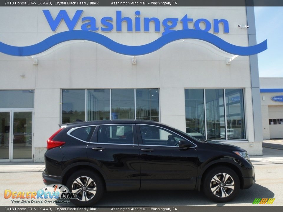 2018 Honda CR-V LX AWD Crystal Black Pearl / Black Photo #2