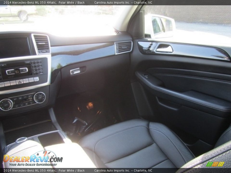 2014 Mercedes-Benz ML 350 4Matic Polar White / Black Photo #14