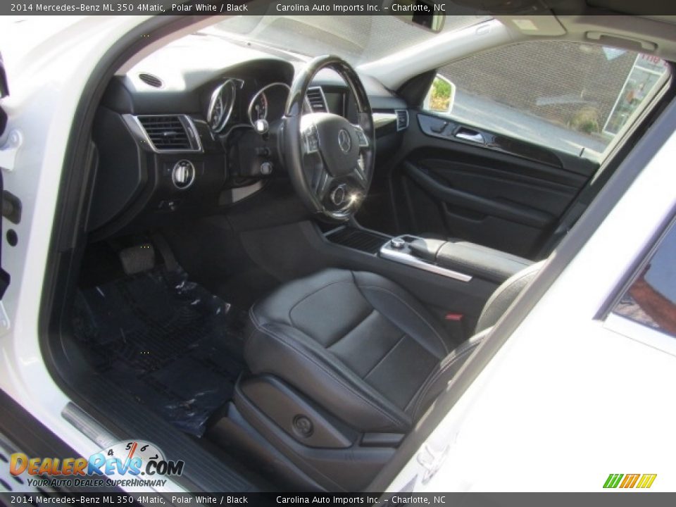 2014 Mercedes-Benz ML 350 4Matic Polar White / Black Photo #17