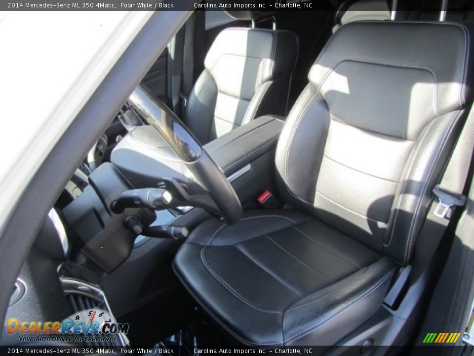 2014 Mercedes-Benz ML 350 4Matic Polar White / Black Photo #18