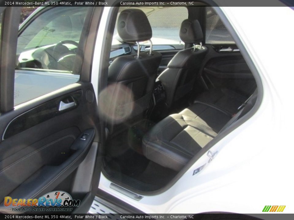 2014 Mercedes-Benz ML 350 4Matic Polar White / Black Photo #19