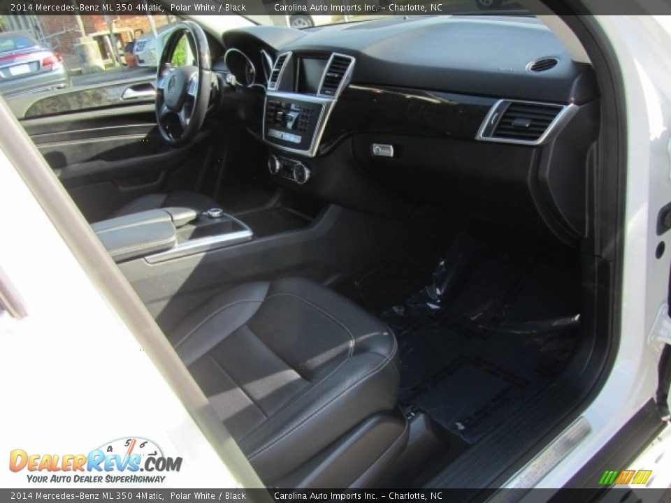 2014 Mercedes-Benz ML 350 4Matic Polar White / Black Photo #21