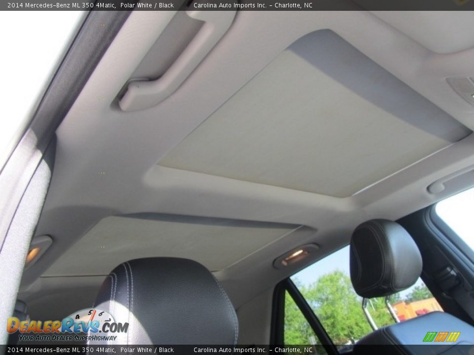 2014 Mercedes-Benz ML 350 4Matic Polar White / Black Photo #23