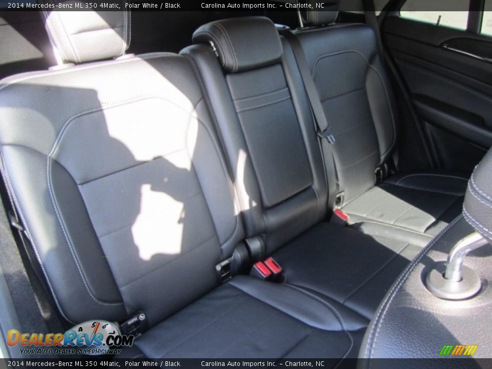 2014 Mercedes-Benz ML 350 4Matic Polar White / Black Photo #24