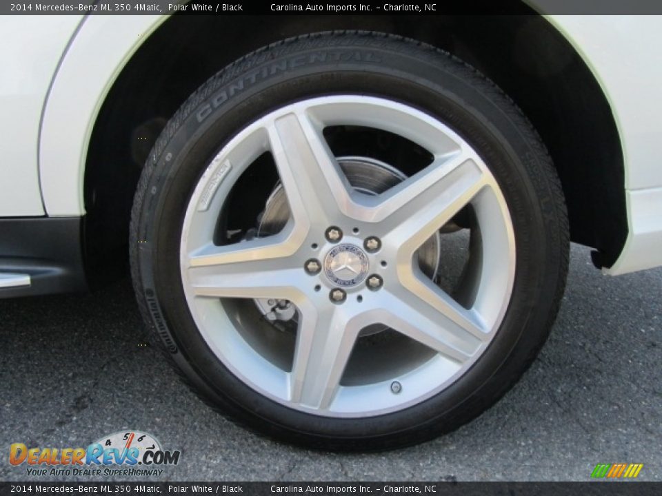 2014 Mercedes-Benz ML 350 4Matic Polar White / Black Photo #26