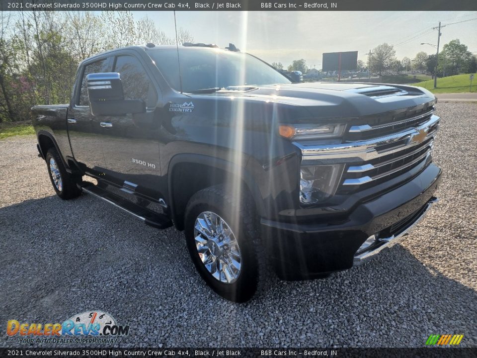 2021 Chevrolet Silverado 3500HD High Country Crew Cab 4x4 Black / Jet Black Photo #4