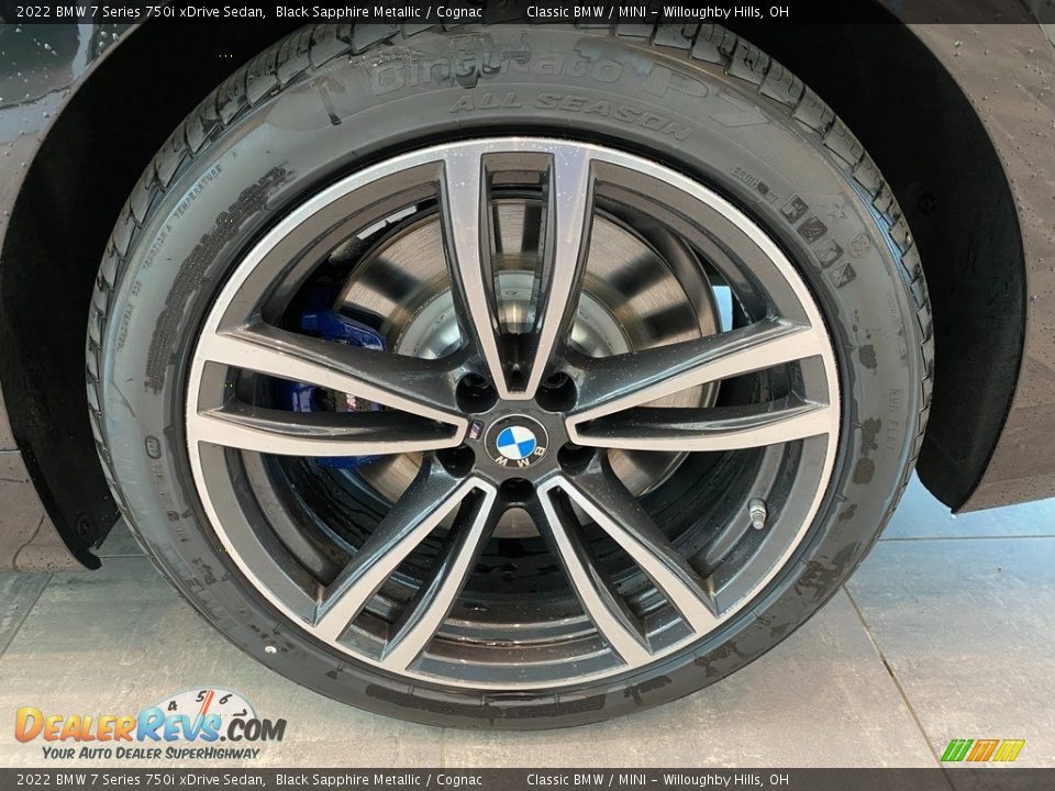 2022 BMW 7 Series 750i xDrive Sedan Black Sapphire Metallic / Cognac Photo #3