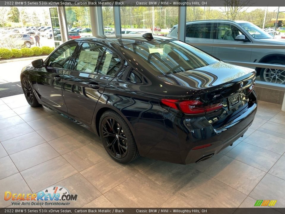2022 BMW 5 Series 530i xDrive Sedan Carbon Black Metallic / Black Photo #2