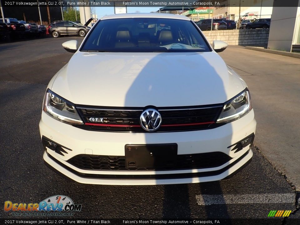 2017 Volkswagen Jetta GLI 2.0T Pure White / Titan Black Photo #8