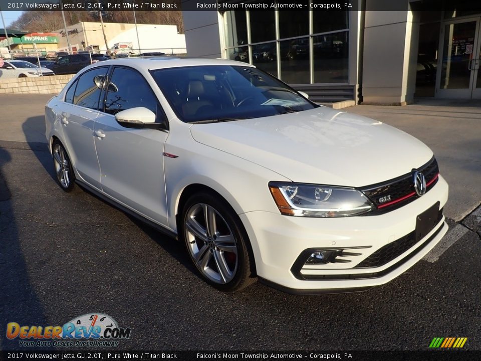 2017 Volkswagen Jetta GLI 2.0T Pure White / Titan Black Photo #9