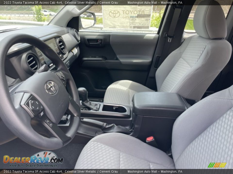 Cement Gray Interior - 2022 Toyota Tacoma SR Access Cab 4x4 Photo #4