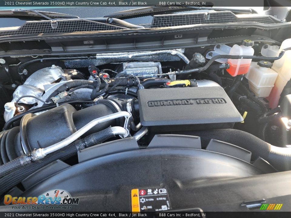 2021 Chevrolet Silverado 3500HD High Country Crew Cab 4x4 Black / Jet Black Photo #28