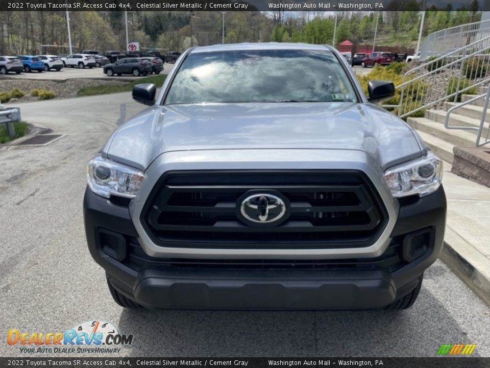 2022 Toyota Tacoma SR Access Cab 4x4 Celestial Silver Metallic / Cement Gray Photo #6